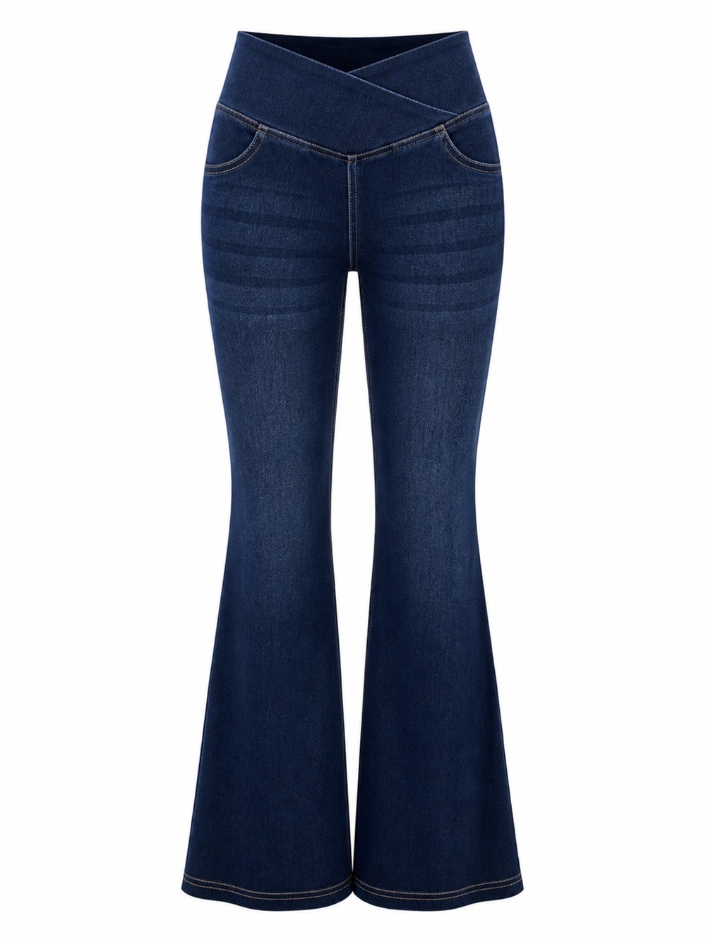Halara Crossover Flare Jeggings Dark Wash Medium